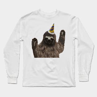 Party Sloth Long Sleeve T-Shirt